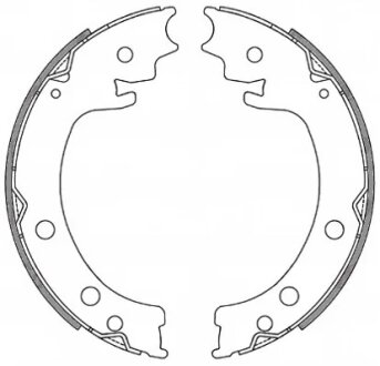 Колодки гальмівні барабанні REMSA 4629.00