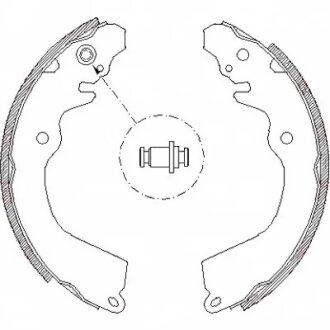 Колодки гальмівні барабанні REMSA 4646.00