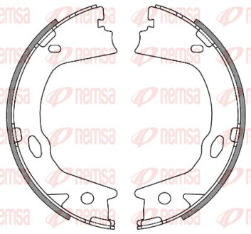 Колодки гальмівні барабанні GRANDEUR TG 07-10 НЕ ДЛЯ ОЕ 583053LA00 -ua REMSA 4657.00