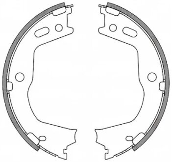 Колодки тормозные барабанные REMSA 4666.00