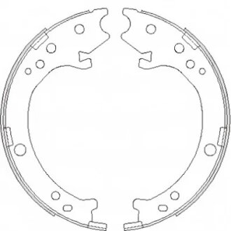 Колодки тормозные барабанные HONDA REMSA 4690.00