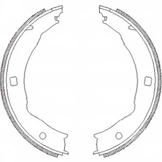 Колодки гальмівні барабанні PEUGEOT 406 (8B)_406 BREAK (8E/F)_406 COUPE (8C)_607 (9D, 9U) -ua REMSA 4717.00