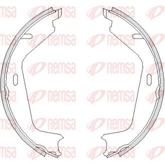 Колодки гальмівні барабанні VOLVO XC 90 02- -ua REMSA 4726.00