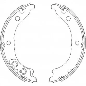 Колодки гальмівні барабанні FIAT DUCATO 2.0-2.8 02-,PEUGEOTT BOXER -ua REMSA 4728.00