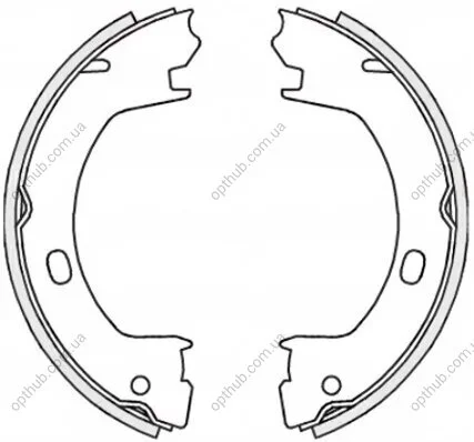 Колодки гальмівні барабанні CHRYSLER PT CUISER / SEBRING 98- -ua REMSA 4739.00 (фото 1)
