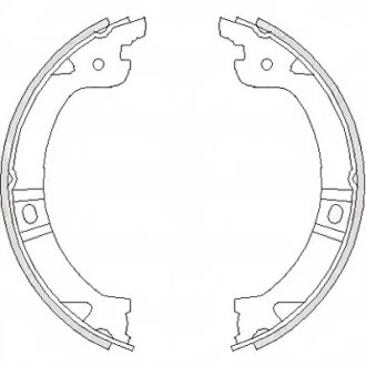 Колодки гальмівні барабанні REMSA 4744.00