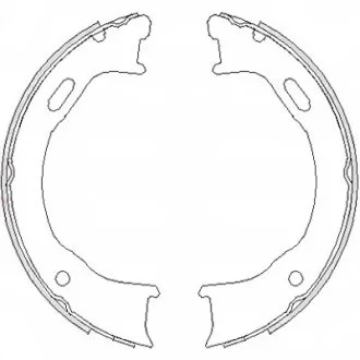 Колодки гальмівні барабанні ЗАДН JEEP CHEROKEE 2.4-3.7 01-,WRANGLER II 2.4-4.0 96- -ua REMSA 4747.00
