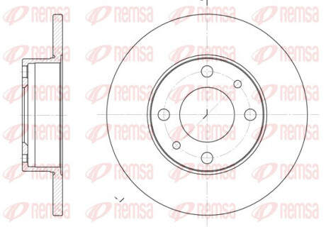 Диск гальмівний FIAT, LANCIA передн. REMSA 6030.00