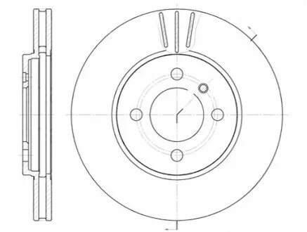 Диск гальмівний ПЕРЕДН BMW 3(E30)/Z1 01.1985- ВЕНТИЛИРУЕМЫЙ -ua REMSA 6062.10