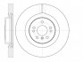 Диск тормозной передний MB GL-CLASS(X164) 09/06- M-CLASS(W164) 07/05- R-CLASS(W251,V251) 01/06- REMSA 61030.10 (фото 1)