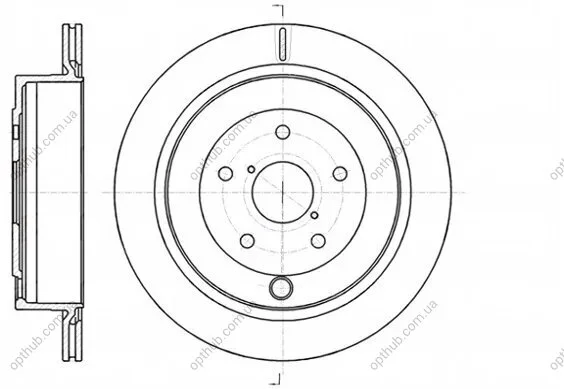 Диск гальмівний SUBARU TRIBECA 3.6 24V 08-,B9 TRIBECA 3.0 24V 05-08 D=301.6MM -ua REMSA 61042.10 (фото 1)