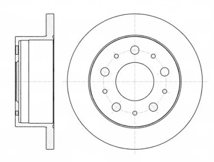 Диск гальмівний ЗАДН CITROEN JUMPER,FIAT DUCATO,PEUGEOT BOXTER 06- -ua REMSA 61056.00