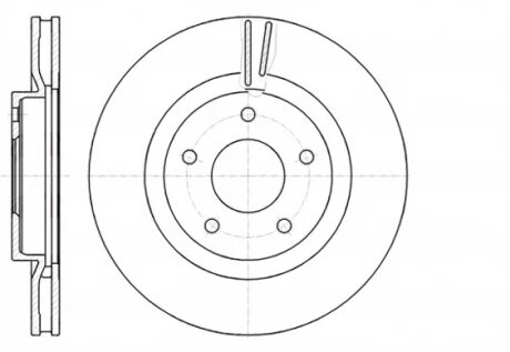 Диск гальмівний NISSAN QASHQAI передн. REMSA 61087.10