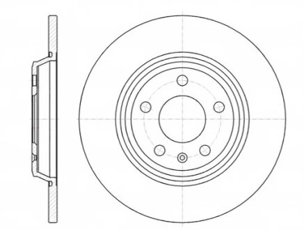 Диск гальмівний ЗАДН AUDI A4 IV/MK4 07-,A4 ALLROAD 09-,A4 AVANT/ESTATE IV/MK4 08-,Q5 08- -ua REMSA 61112.00