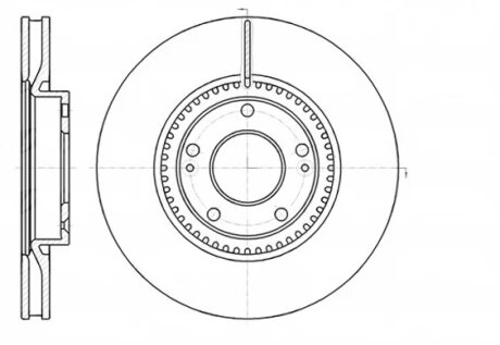 Диск гальмівний HYUNDAI i30 передн., вент. REMSA 61217.10