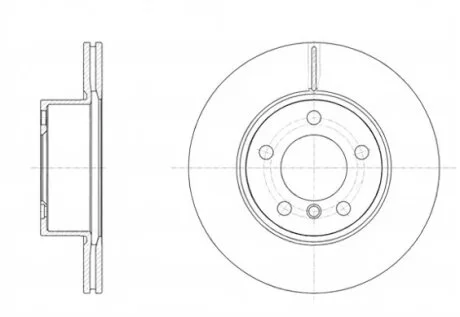 Диск гальмівний ПЕРЕДН BMW 1(F20) 118I 120I 2010-, 3(F30) 316D-320I 2012- -ua REMSA 61449.10