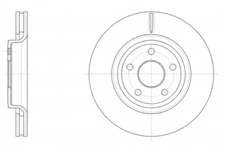 Диск гальмівний ПЕРЕДН JEEP GRAND CHEROKEEE IV - 18" - 11/10- -ua REMSA 61512.10