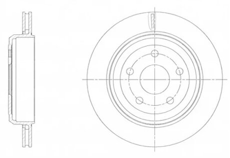 Диск гальмівний ЗАДН JEEP GRAND CHEROKEE IV 3.0-5.7 2010- -ua REMSA 61513.10