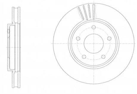 Диск гальмівний REMSA 61531.10