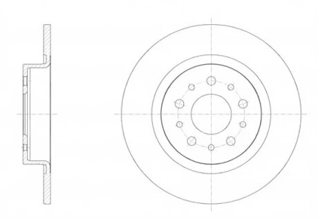 Диск гальмівний ЗАДН FIAT 500L 1.4 1.6D 2013- -ua REMSA 61558.00