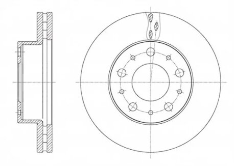 Диск гальмівний ПЕРЕДН FIAT DUCATO 01/14- -ua REMSA 61600.10