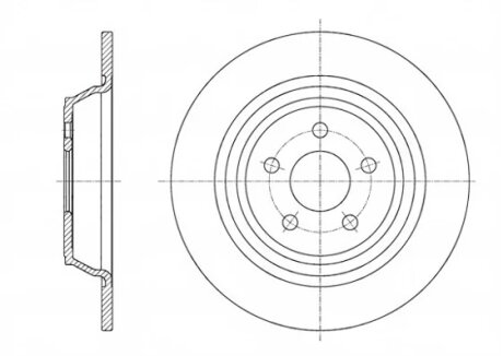 Диск гальмівний ЗАДН FORD S-MAX 2.0 2015, GALAXY 2015- -ua REMSA 61604.00