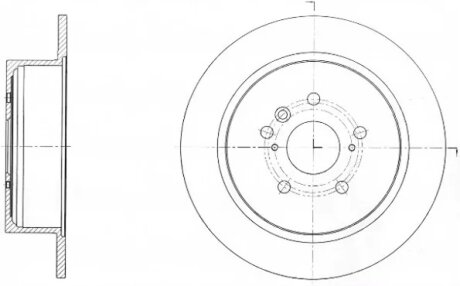 Диск тормозной REMSA 61650.00
