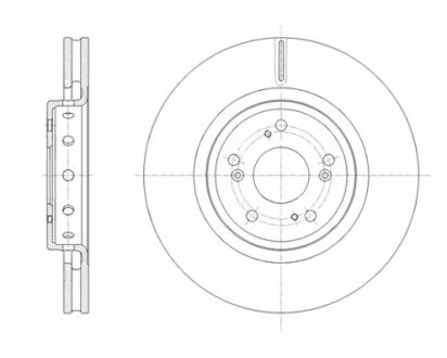 Диск гальмівний ПЕРЕДН HONDA CR-V IV (RM_) 01/12- -ua REMSA 61658.10