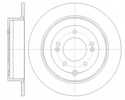 Диск гальмівний ЗАДН HYUNDAI TUCSON 1.6-2.0 2015-,KIA SPORTAGE 2015- -ua REMSA 61779.00
