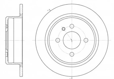 ДИСК тормозной задней BMW 3 I 6/75-3/84 3 II (E30) 9/82-10/93 3 II TOURING (E30) 7/87-6/94 REMSA 6197.00