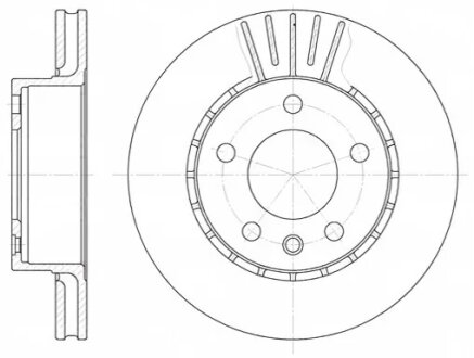Диск гальмівний OPEL OMEGA A передн., вент. REMSA 6202.10