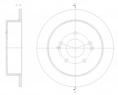 Диск гальмівний ЗАДН SSANG YONG KORANDO 2.0 2010- -ua REMSA 62096.00
