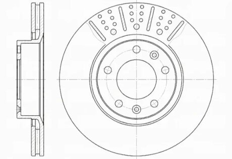 Диск гальмівний CITROEN, PEUGEOT передн., вент. C.I.U REMSA 6265.10