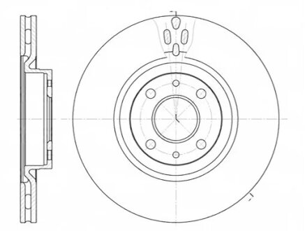 Диск гальмівний ALFA ROMEO 155 передн. REMSA 6316.11