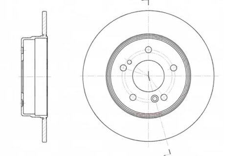 Диск гальмівний MB E-CLASS 1993 задн. REMSA 6467.00