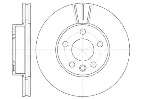Диск гальмівний FORD, SEAT, VW, передн., вент. REMSA 6496.10