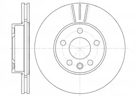 Диск гальмівний FORD, SEAT, VW, передн., вент. (вир-во) REMSA 6496.10