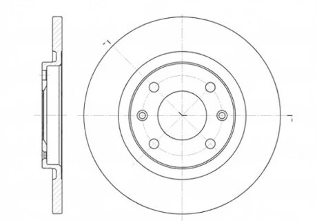 Диск гальмівний CITROEN PEUGEOT BERLINGO, C3 передн. REMSA 6536.00