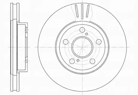 Диск гальмівний TOYOTA CARINA E передн. REMSA 6540.10