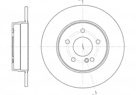 Диск гальмівний MB CLC-CLASS задн. REMSA 6555.00