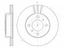 Диск гальмівний ПЕРЕДН MITSUBISHI CARISMA 96-06. COLT 92-05. LANCER 92-04 -ua REMSA 6557.10 (фото 1)