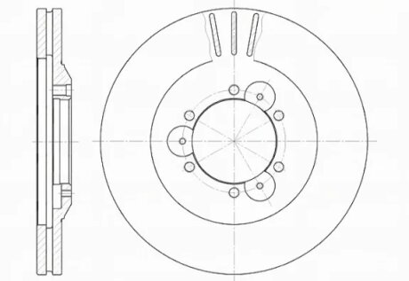 Диск гальмівний OPEL FRONTERA передн., вент. REMSA 6560.10