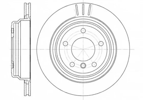 Диск гальмівний ЗАДН BMW 5 TOURING(E39) 01/97-05/04 5(E39) 11/95-06/03 -ua REMSA 6588.10