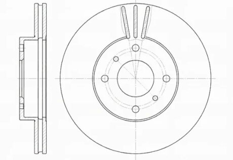 Диск гальмівний NISSAN ALMERA передн., вент. REMSA 6610.10