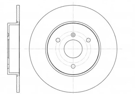 Диск гальмівний SMART 01 - передн. REMSA 6617.00