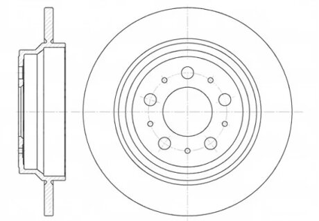 Диск гальмівний VOLVO V70 задн. REMSA 6620.00