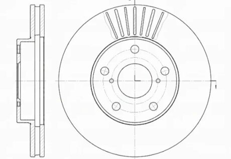 Диск гальмівний TOYOTA RAV4 передн., вент. REMSA 6640.10