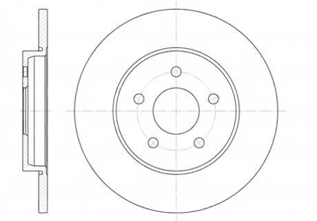Диск гальмівний FORD MONDEO задн. REMSA 6661.00
