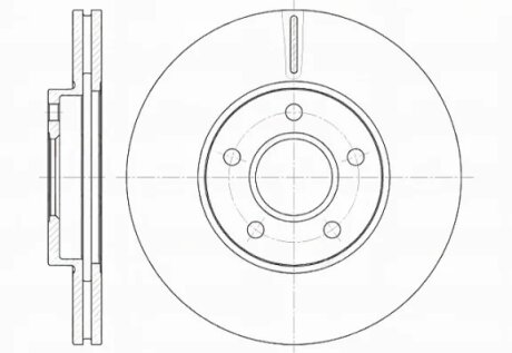 Диск гальмівний FORD TRANSIT передн., вент. REMSA 6662.10