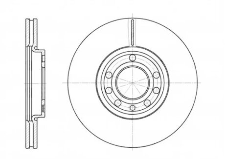 Диск тормозной FIAT, OPEL, SAAB, передн., вент. REMSA 6689.10